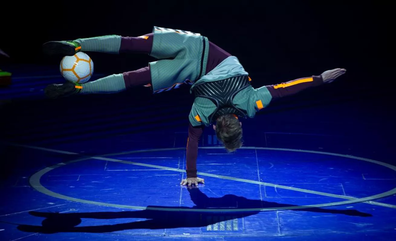 Ensayo general del espectáculo Messi10, del Cirque du Soleil