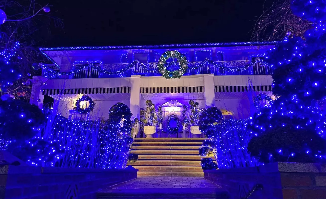 Brooklyn y sus luces de Navidad