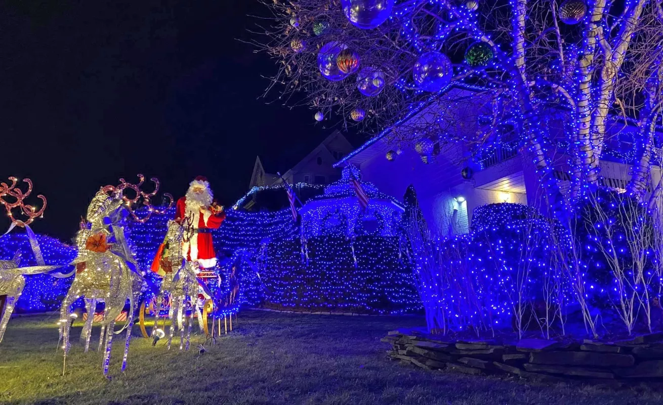 Brooklyn y sus luces de Navidad