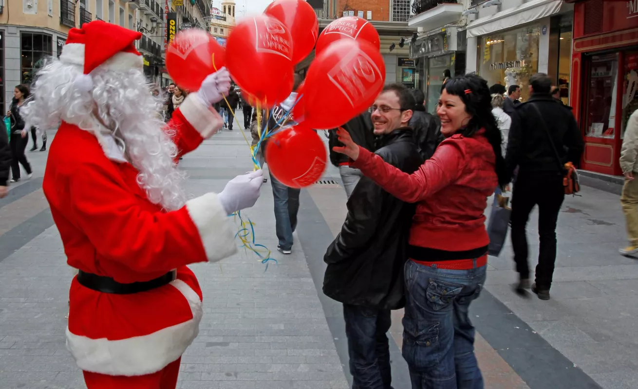 Navidad, pareja y familia