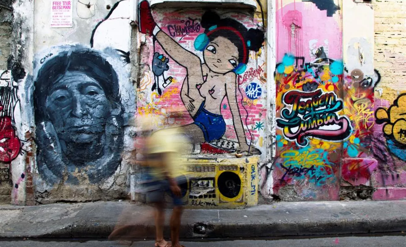 Graffitis y murales del Getsemaní: El arte que resiste en el barrio más "cool" de Cartagena de Indias
