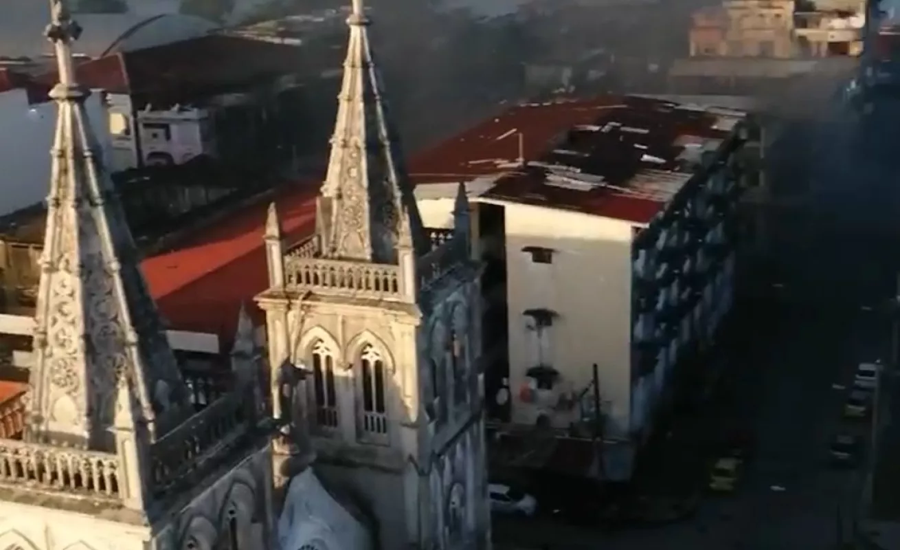 Protestas y caos en la ciudad de Colón 