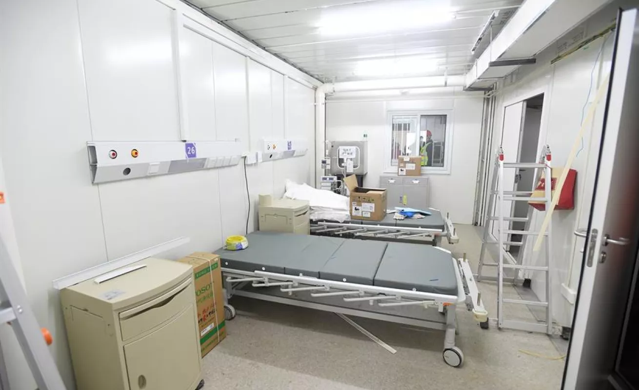 Así se ve el nuevo hospital construido en China para tratar pacientes con coronavirus
