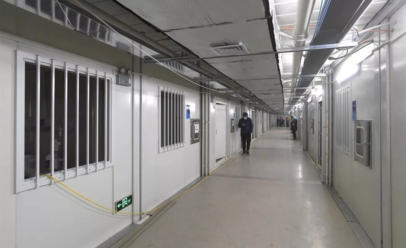 Así se ve el nuevo hospital construido en China para tratar pacientes con coronavirus