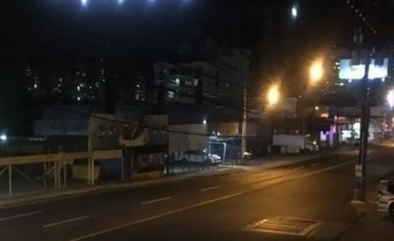 Ciudad de Panamá casi desierta durante el toque de queda