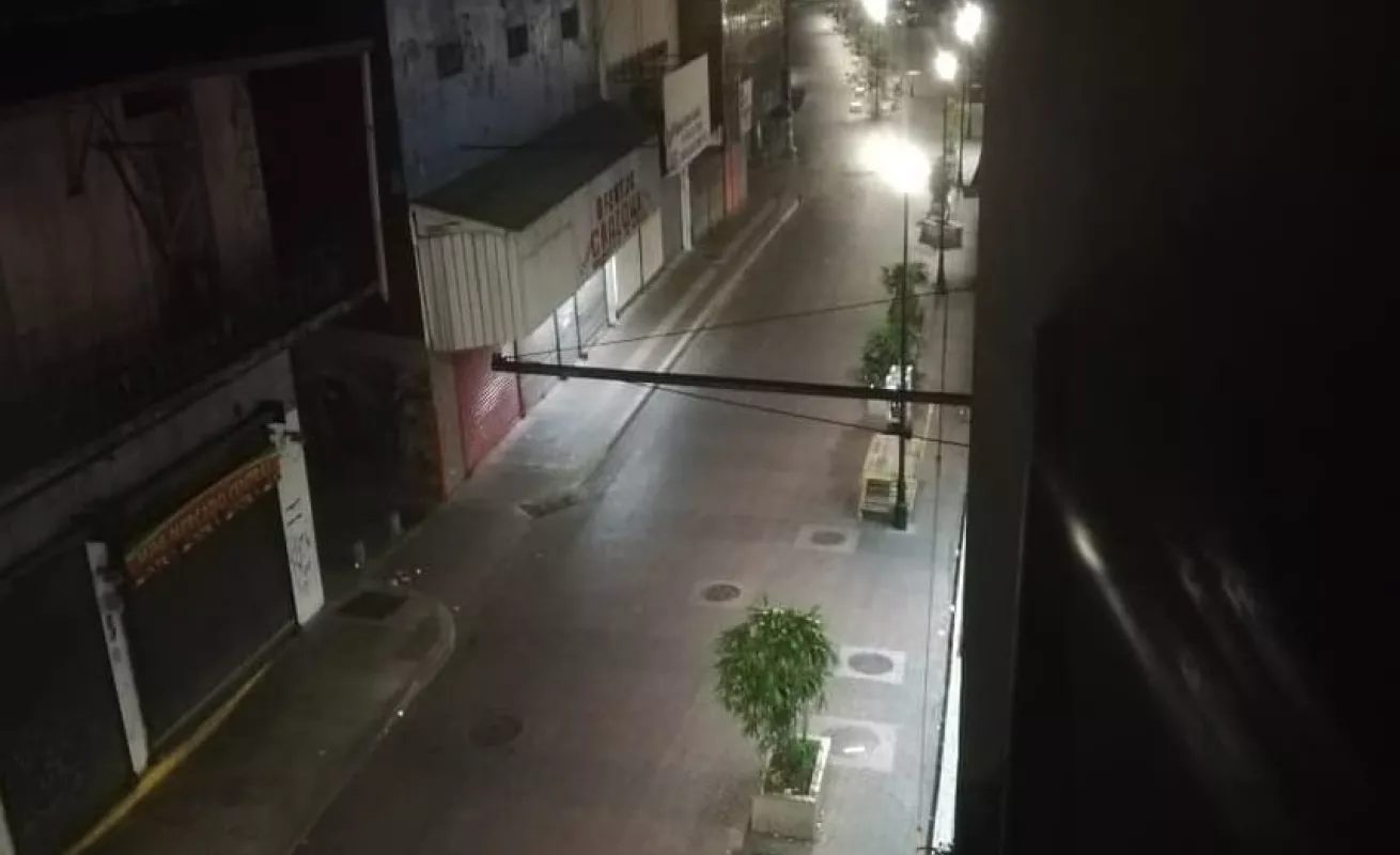 Ciudad de Panamá casi desierta durante el toque de queda