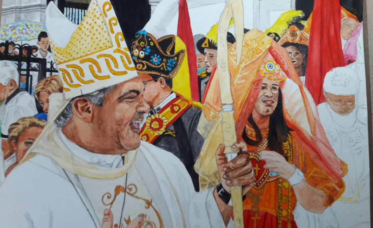 Acuarelas únicas para el Corpus Christi 