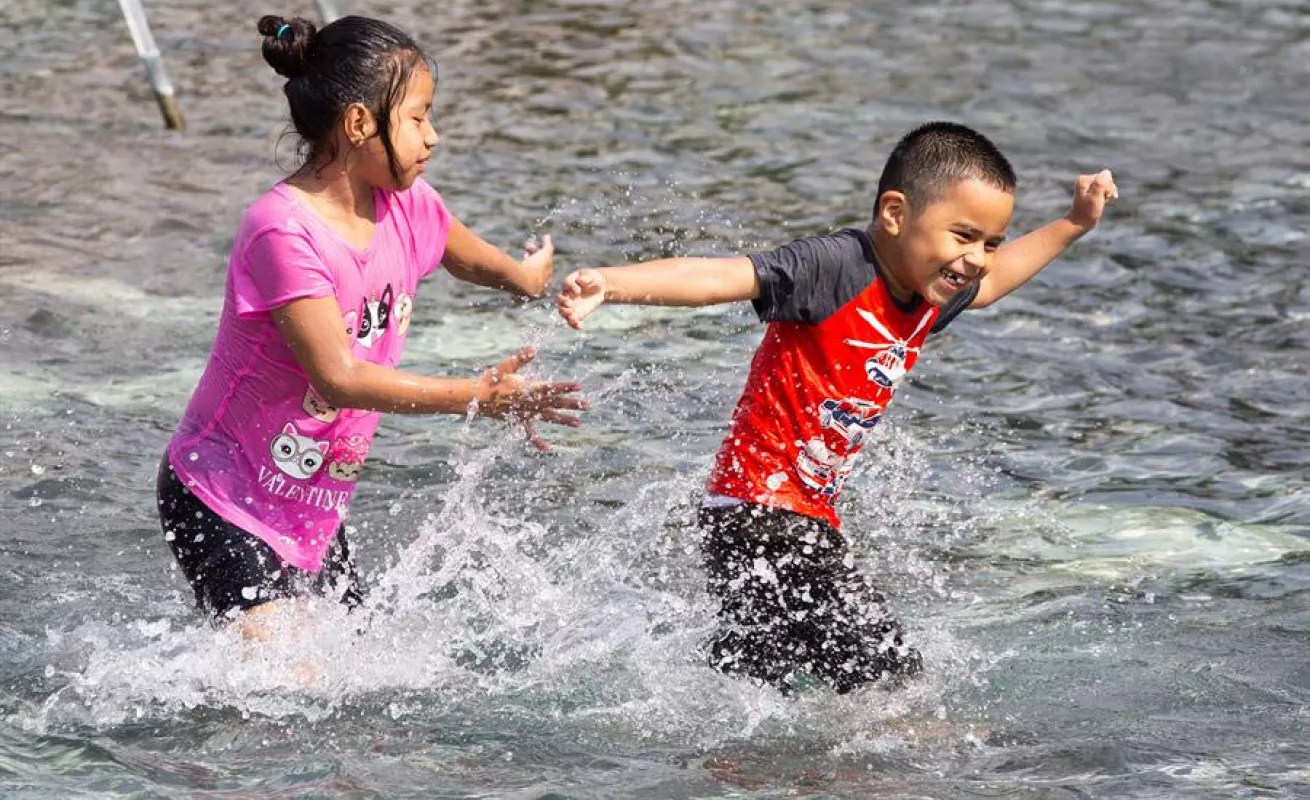 Un día caluroso en Washington D.C. en plena pandemia 