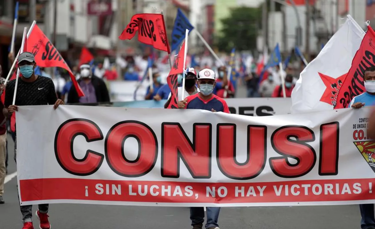 Sindicalistas se oponen a reformas al Código de Trabajo (Fotos)