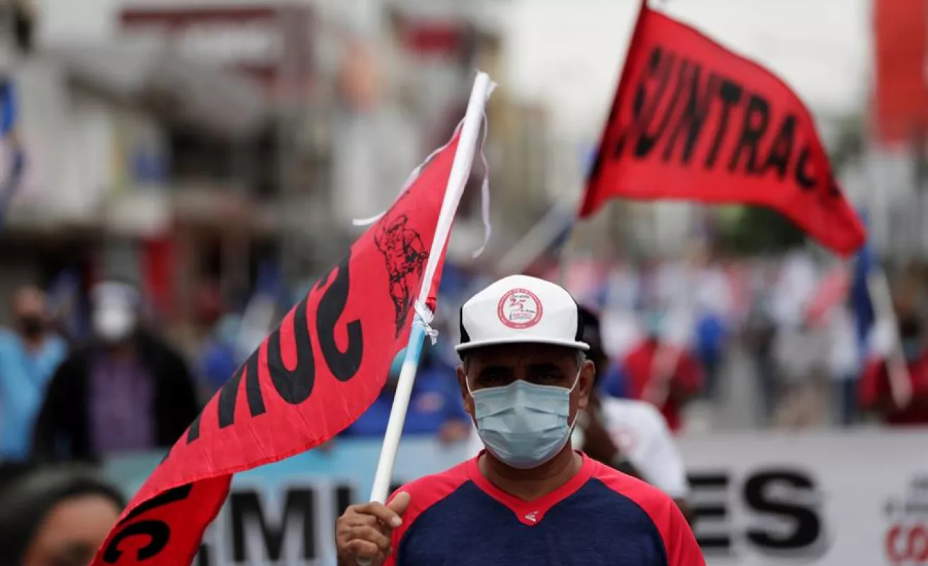 Sindicalistas se oponen a reformas al Código de Trabajo (Fotos)