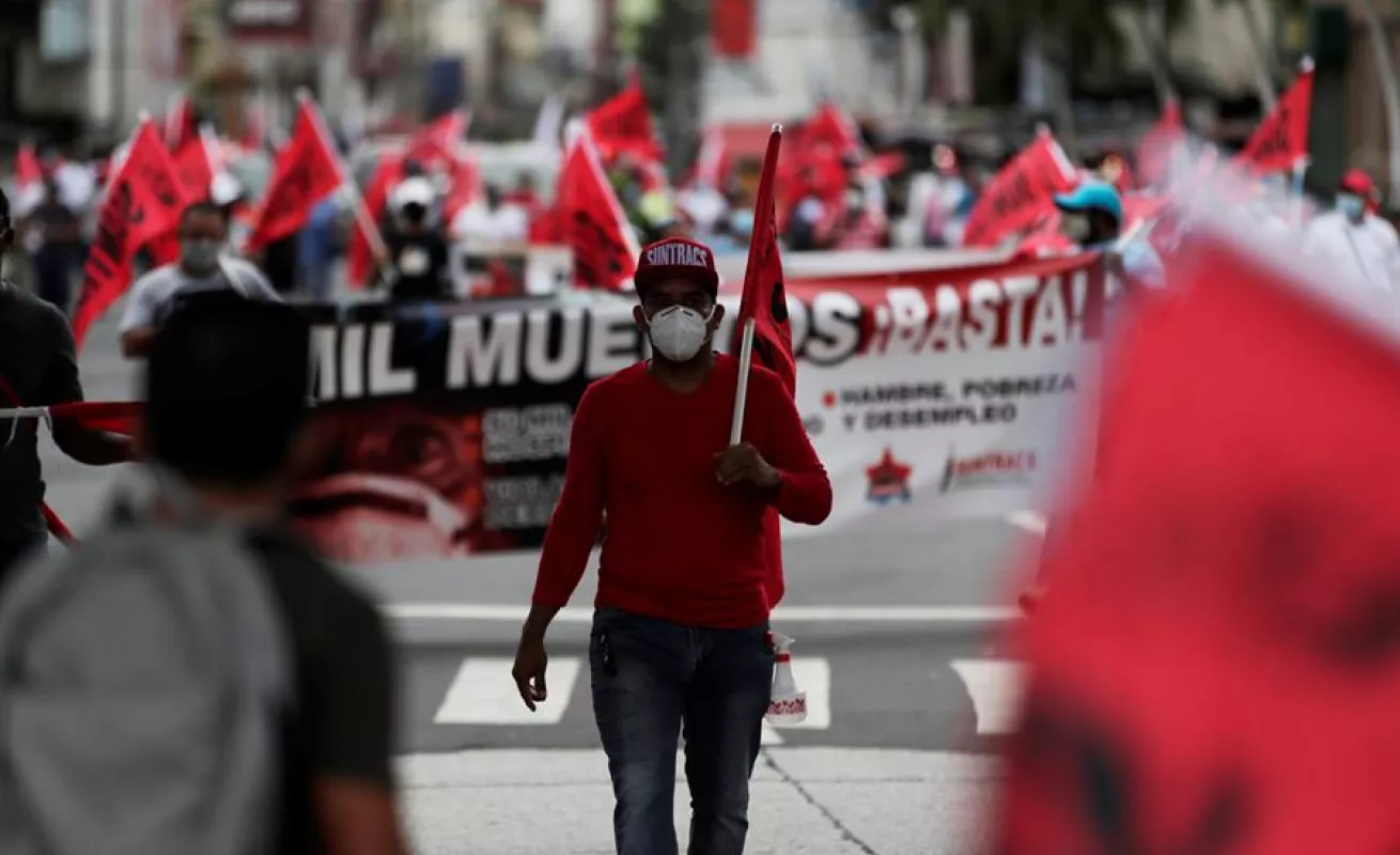Sindicalistas se oponen a reformas al Código de Trabajo (Fotos)
