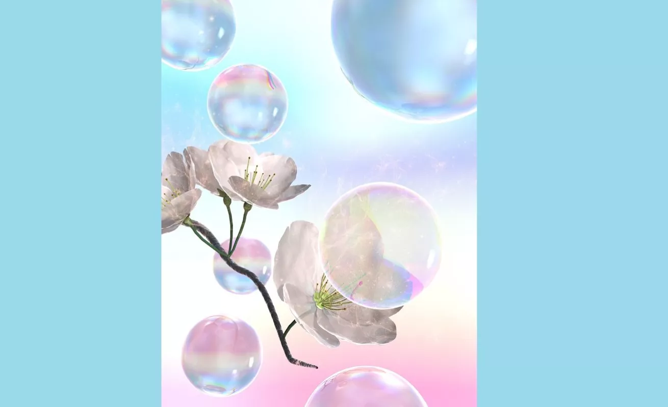 Pompas de jabón para polinizar flores (Fotos)