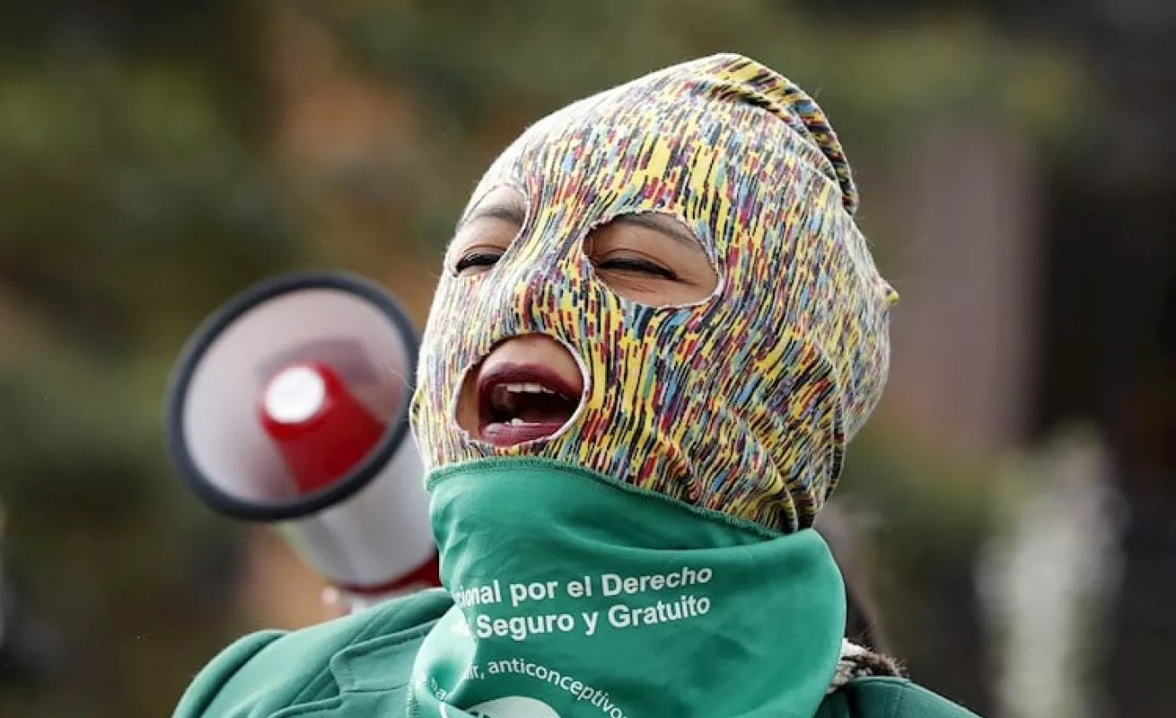 Protesta a favor del aborto 