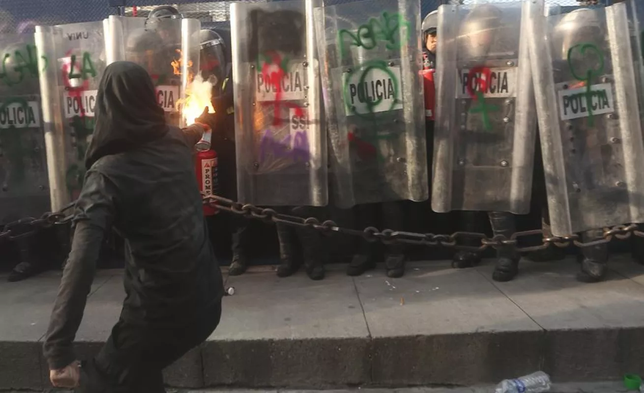 Protesta a favor del aborto 