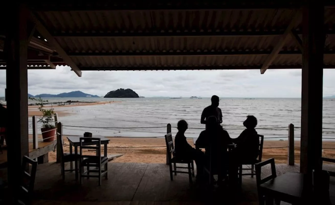 Día de playa y familia, después de 8 meses  