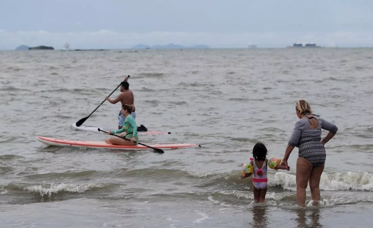 Día de playa y familia, después de 8 meses  