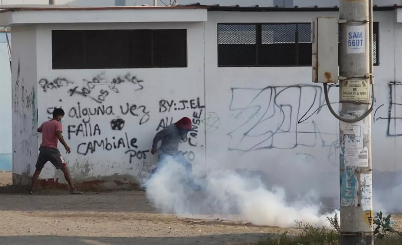  Trabajadores agroindustriales de Perú protestan ante rechazo aprobación de la nueva ley agraria (Fotos)