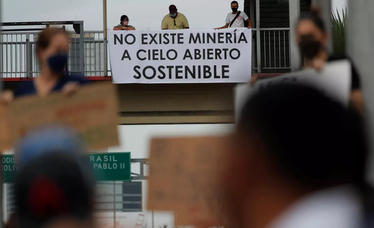 Protestan en Panamá contra la minería: "es pan para hoy y hambre para mañana"