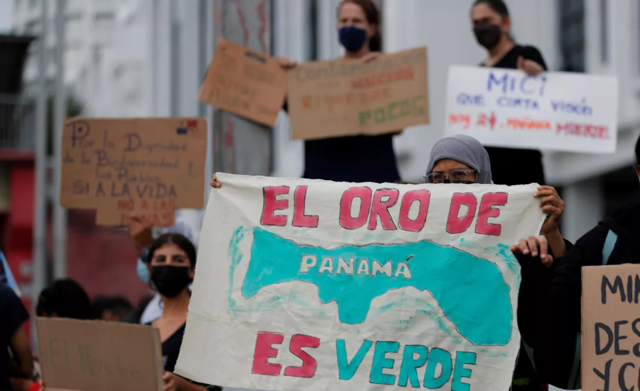 Protestan en Panamá contra la minería: "es pan para hoy y hambre para mañana"
