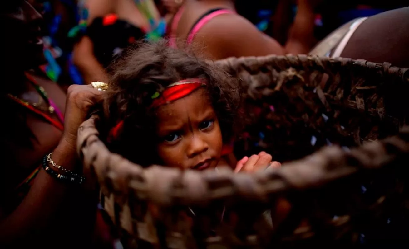 Un Cristóbal Colón muy nativo y de color moreno descubre América en Panamá (Fotos)