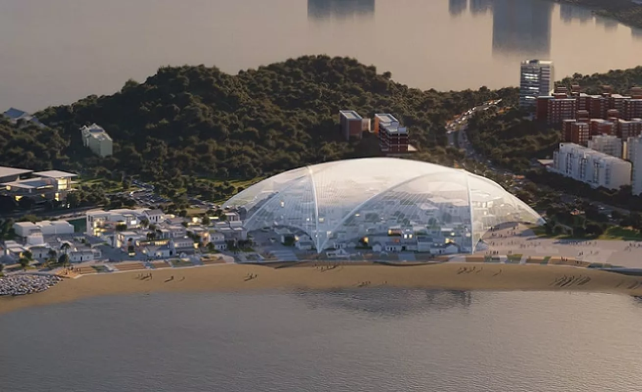 El pueblo bajo la cúpula (Fotos)