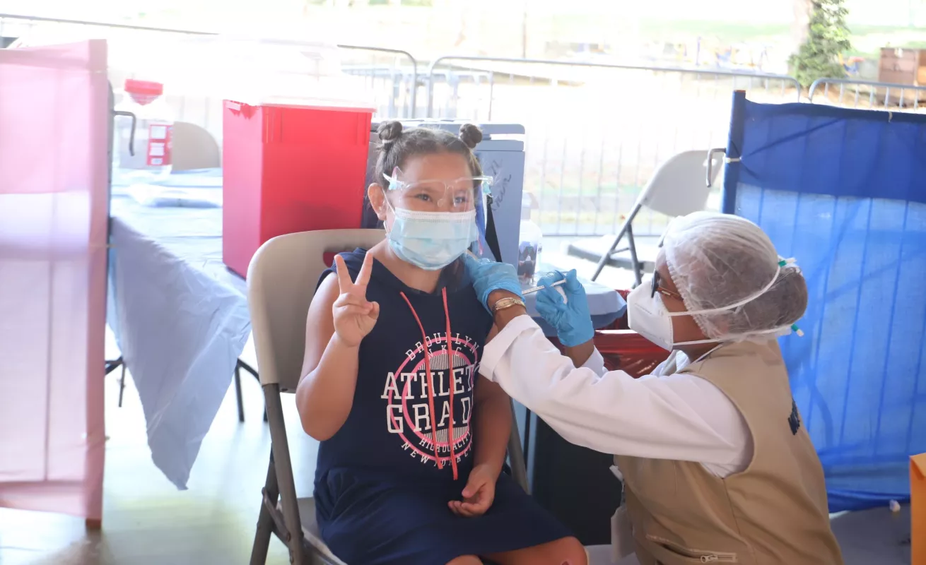 Finaliza vacunación pediátrica en el Parque Omar 