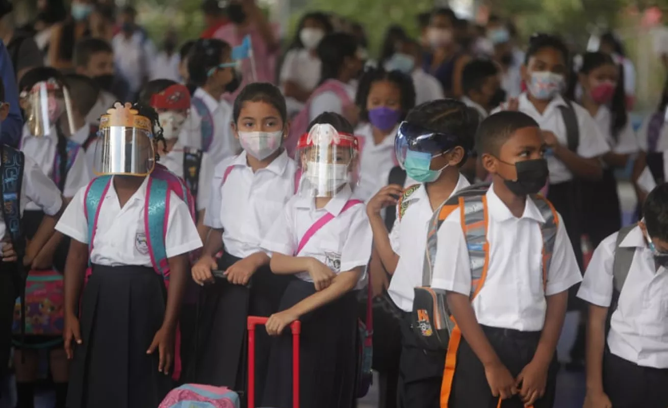 Primer día de clases en Panamá después de dos años de pandemia (Fotos)