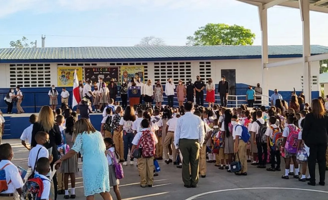 Primer día de clases en Panamá después de dos años de pandemia (Fotos)