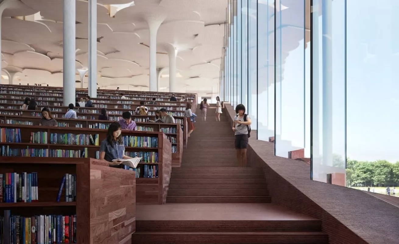 La biblioteca-bosque (Fotos)