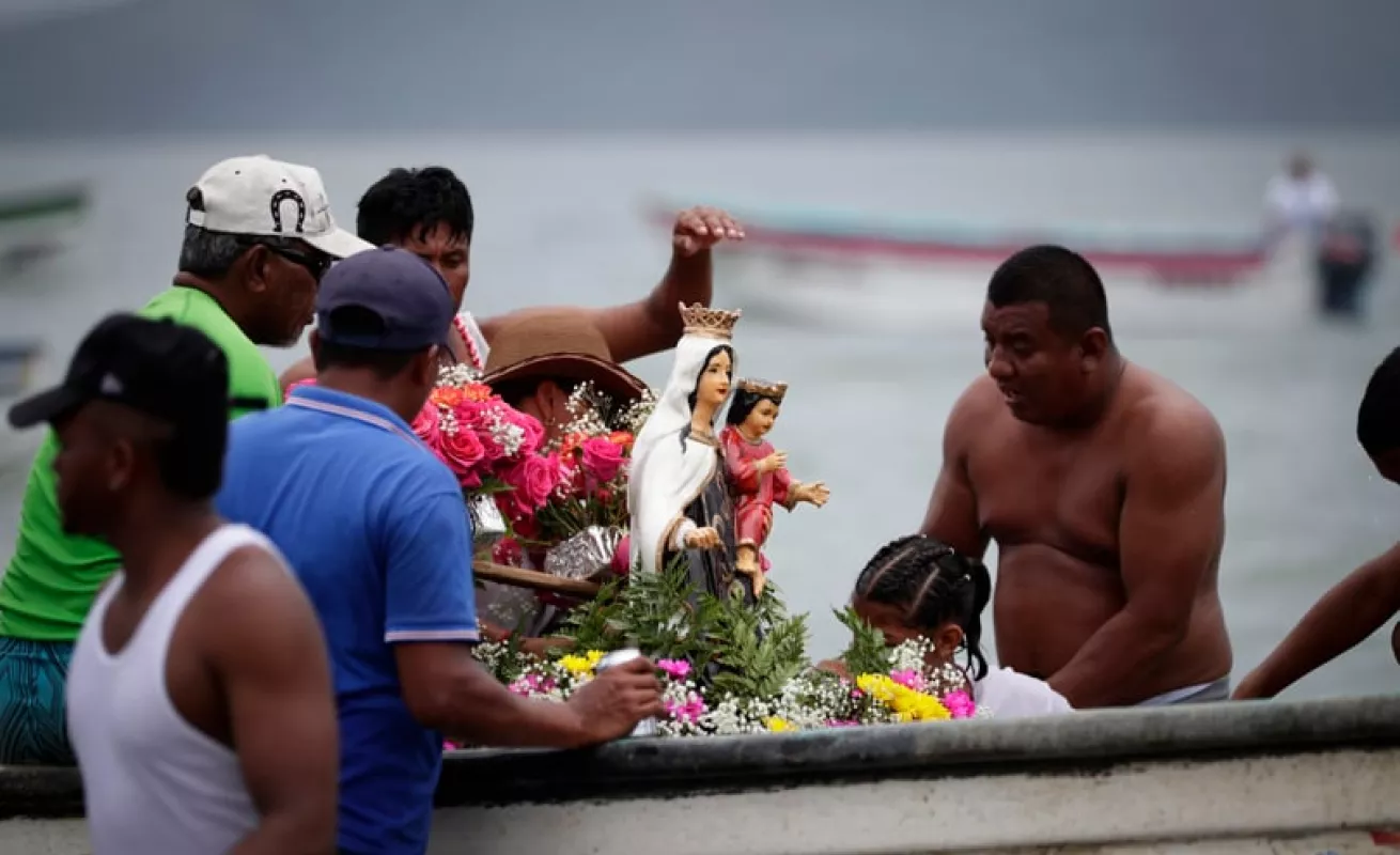 Devoción por la Virgen del Carmen se desborda en el pequeño pueblo pesquero en Punta Chame (Fotos)