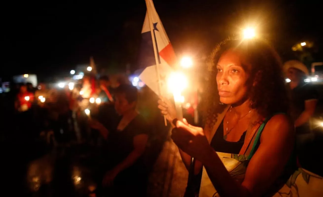 Vigilia tras muerte de 2 personas durante bloqueo en Chame (Fotos)